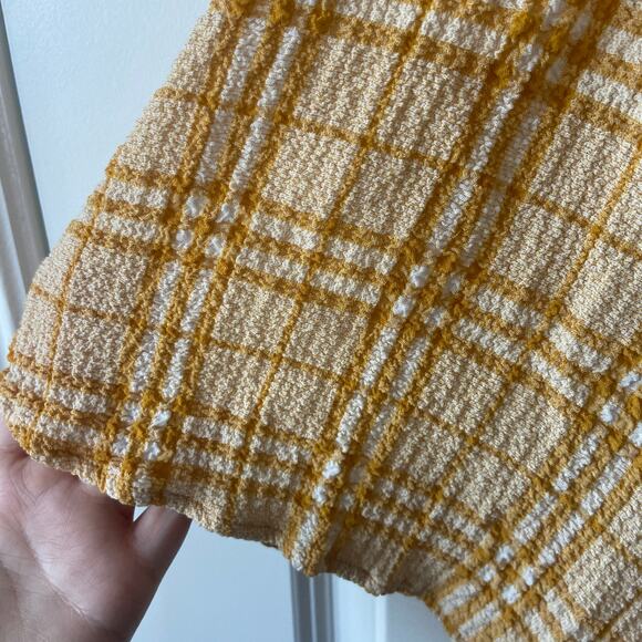 Capulet Flynn Romper Women's Size Medium Yellow & White Tie Front Plaid Romper - Picture 10 of 11